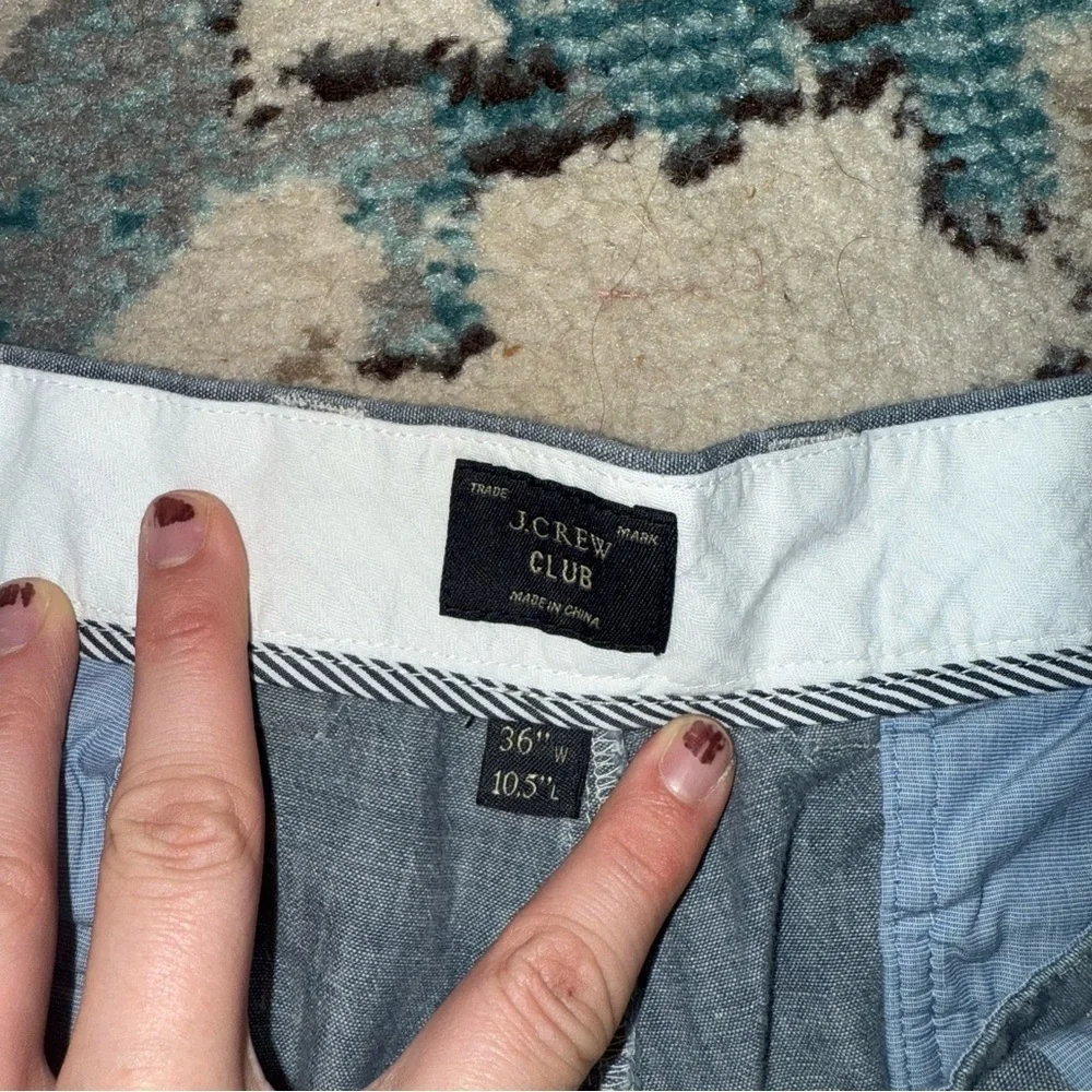 Gray J.Crew Club Chambray Cotton Shorts – Size 36W